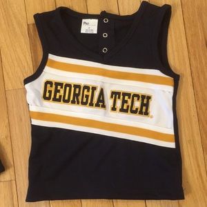 Georgia Tech toddler cheerleader uniform